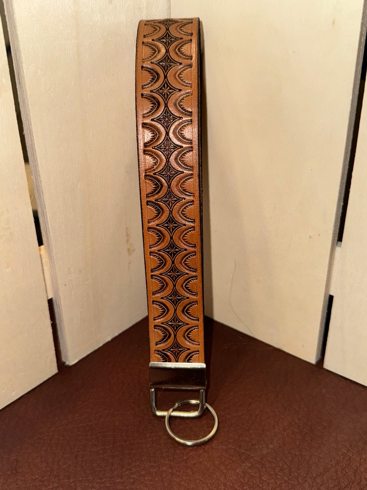 Leather Wristlet Keychain